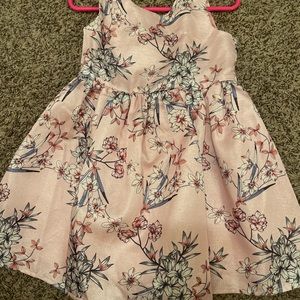 Pink floral dress
